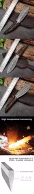 Cuchillo de carnicero de 3 pulgadas, cuchillo de utilidad con mango de madera pa - MEGA BUY VARIETIES