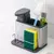 Estante de almacenamiento de esponja para lavado de fregadero de cocina multifun