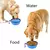 Cuenco de agua y comida de silicona plegable para mascotas, suministros portáti - MEGA BUY VARIETIES