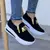 Mulheres outono tênis casual duplo m impresso lado zíper sapatos de plataforma - MEGA BUY VARIETIES