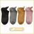 Imagen de Calcetines tobilleros de algodón con bordado para mujer, conjunto de 4 pares de
