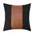 Imagen de Funda de almohada de cuero PU de lujo, funda de almohada de retales, decorativa