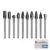 10 Uds. Brocas de carburo de tungsteno para rebabas de Metal fresas de tungsteno