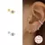 CANNER Pendientes Plata 925 Pendientes Piercing para Mujer Zirconia cúbica Plat - tienda online