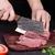 Cuchillo de cocina de acero inoxidable con mango de madera, utensilio para corta - MEGA BUY VARIETIES