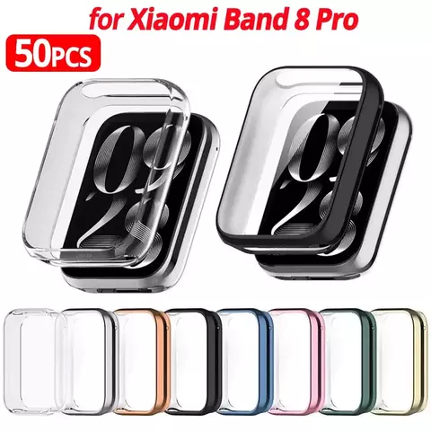 1 paquete de funda de TPU para MiBand 8 Pro, película protectora de pantalla de