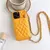 Funda de cuero con correa cruzada para IPhone, funda de teléfono con cordón pa