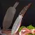Cuchillo de carnicero de 3 pulgadas, cuchillo de utilidad con mango de madera pa