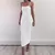 JZ461 Novo vestido feminino de verão longo estilingue vestidos clube sexy vesti