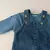 2533c-1 bebê denim suspender calças 2024 novo verão do bebê menino macacão
