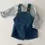 2533c-1 bebê denim suspender calças 2024 novo verão do bebê menino macacão en internet