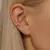 CANNER Pendientes Plata 925 Pendientes Piercing para Mujer Zirconia cúbica Plat