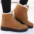 Botas de inverno femininas de salto baixo botas femininas com pele quente sapato