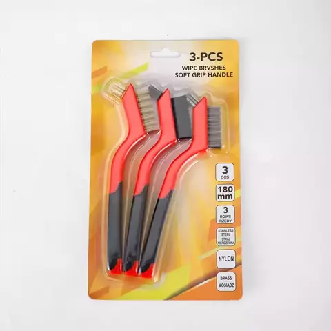 Escova de aço inoxidável de 7 polegadas, escova de limpeza de latão, poliment