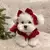 Ropa de invierno para mascotas, jersey de Pomerania de color sólido, Rojo cáli en internet