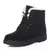 Botas de inverno femininas de salto baixo botas femininas com pele quente sapato - tienda online