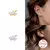 Imagen de CANNER Pendientes Plata 925 Pendientes Piercing para Mujer Zirconia cúbica Plat