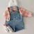 2533c-1 bebê denim suspender calças 2024 novo verão do bebê menino macacão en internet