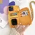 Imagen de Funda de cuero con correa cruzada para IPhone, funda de teléfono con cordón pa