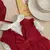 Ropa de invierno para mascotas, jersey de Pomerania de color sólido, Rojo cáli