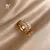 Imagen de Anillos abiertos de circonita de lujo para mujer, joyería de dedo gótica, anil