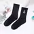 Calcetines de dinosaurio bordado para mujer, estilo Harajuku coreano, Kawaii, di