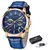 LIGE-reloj analógico de cuero para hombre, accesorio de pulsera de cuarzo resis en internet