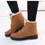 Botas de inverno femininas de salto baixo botas femininas com pele quente sapato - MEGA BUY VARIETIES