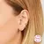 CANNER Pendientes Plata 925 Pendientes Piercing para Mujer Zirconia cúbica Plat - tienda online