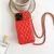 Funda de cuero con correa cruzada para IPhone, funda de teléfono con cordón pa - comprar online