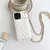 Imagen de Funda de cuero con correa cruzada para IPhone, funda de teléfono con cordón pa