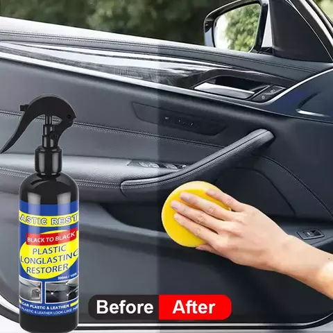 Restaurador de plástico para carro, produtos de limpeza de carro com brilho pre