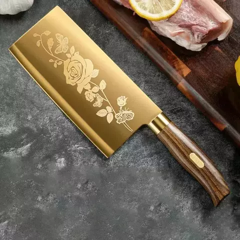 Seiko-cuchillo de cocina de acero inoxidable para el hogar, accesorio de titanio