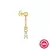 CANNER Pendientes Plata 925 Pendientes Piercing para Mujer Zirconia cúbica Plat - tienda online