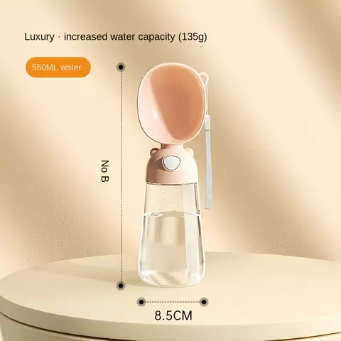 Comedero portátil para perros, de material apto para uso alimentario, para viajes, con dispensador de comida.