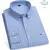 Camisas Oxford 100% de algodón puro para hombre, camisa a cuadros de manga larg