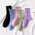 Calcetines de dinosaurio bordado para mujer, estilo Harajuku coreano, Kawaii, di