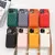 Funda de cuero con correa cruzada para IPhone, funda de teléfono con cordón pa