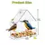 Comedero para pájaros salvajes con ventana, mesa salvaje transparente, ventosas - MEGA BUY VARIETIES