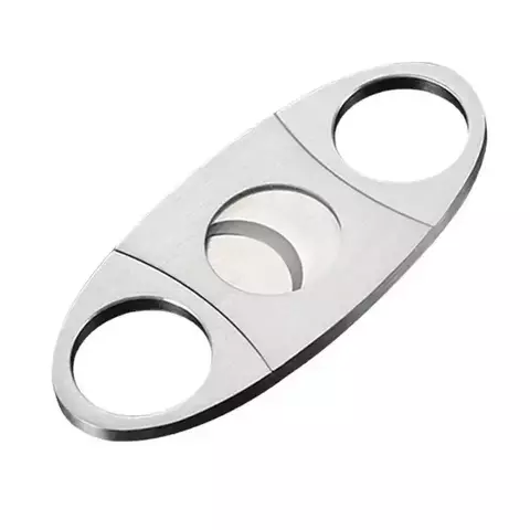 Cortador de cigarros de acero inoxidable, cortador clásico de Metal, Guillotina