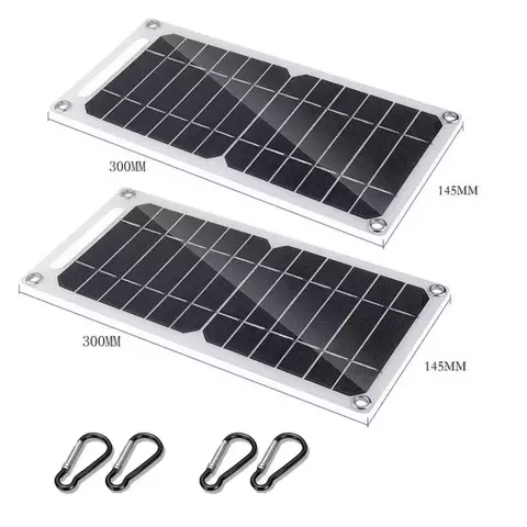 Panel Solar de 5V, carga USB tipo C, Kit Flexible portátil, Mini sistema ligero