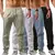 2024 primavera/verão novas calças de linho de algodão masculino verão moda c - MEGA BUY VARIETIES