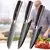 Juego de cuchillos de cocina de acero inoxidable, Set de 3 piezas, 7CR17, 440C,
