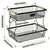 Cesta de metal para frutas y verduras, estante de almacenamiento de cocina apila - comprar online
