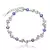 Novo fino 925 prata esterlina roxo cristal trevo da sorte pulseiras para mulhere en internet