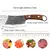 Cuchillo de cocina de acero inoxidable con mango de madera, utensilio para corta - MEGA BUY VARIETIES