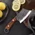 Cuchillo de cocina de acero inoxidable con mango de madera, utensilio para corta - comprar online