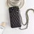 Funda de cuero con correa cruzada para IPhone, funda de teléfono con cordón pa