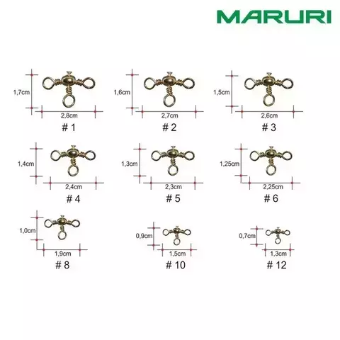Girador Maruri triplo GOLD - Pacote com 10UN