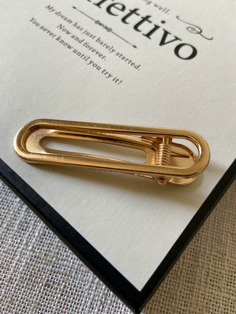Presilha pequena bico redondo metal folheado - comprar online